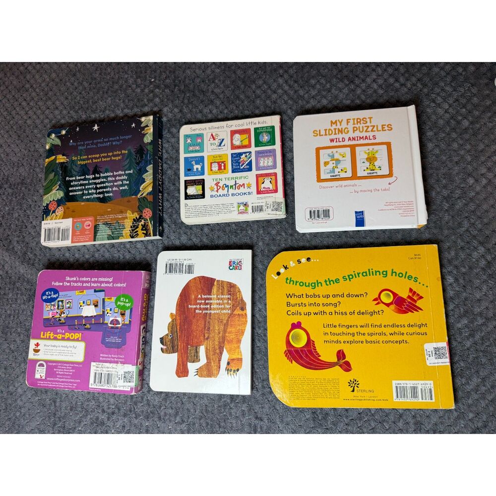Assorted Toddler Board Book Lot Educational Learning Books